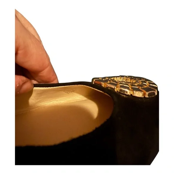 Alex Marie Azalea Black Suede Flat Shoes, size 8 - Picture 3 of 8